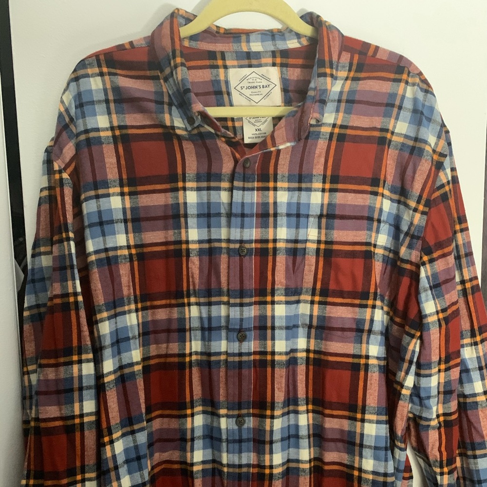 St. John’s Bay Plaid Button Down Shirt